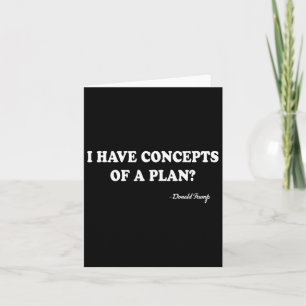 Carte J'Ai Des Concepts De Plan Donald Trump