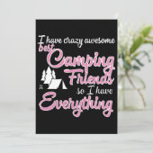Carte J'ai des meilleurs amis de camping fous donc j'ai (Debout devant)