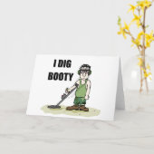 Carte J'Ai Détecté Le Métal De Booty (Fleur jaune)