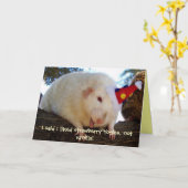 Carte J'ai dit que j'aimais les Yogies aux fraises, pas. (Fleur jaune)