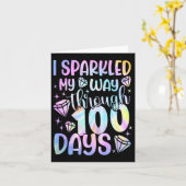 Carte J'Ai Éclaté Mon Chemin À Travers 100 Jours 100E Jo (Fleur jaune)