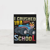 Carte J'Ai Écrasé 100 Jours De Camion Monster De L'École (Devant)