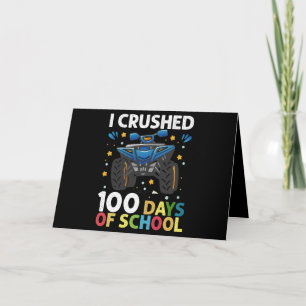 Carte J'ai écrasé 100 jours de camion monstre garçons de