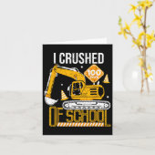 Carte J'Ai Écrasé 100 Jours De Construction D'Enfants (Fleur jaune)