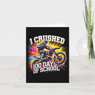 Carte J'Ai Écrasé 100 Jours De Vélo Scolaire Pour Les Ga