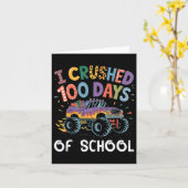 Carte J'Ai Écrasé 100 Jours D'École Pour Les Garçons Mon (Fleur jaune)