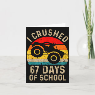 Carte J'ai écrasé 67 jours d'école drôle six sept mème B