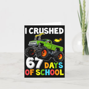 Carte J'ai écrasé 67 jours d'école drôle six sept mème B