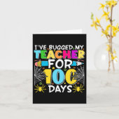 Carte J'Ai Enfermé Mon Professeur Pour 100 Jours De Fill (Fleur jaune)