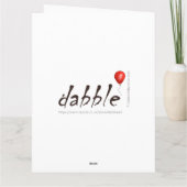 Carte "J'ai entendu dire que c'était la fête des p (Dos)