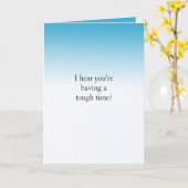 Carte J'ai entendu dire que tu as des moments difficiles (Fleur jaune)