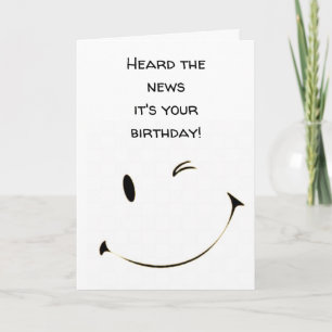 CARTE J'AI ENTENDU QUE C'ÉTAIT "VOTRE ANNIVERSAIRE"