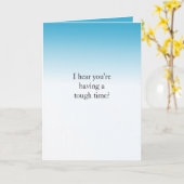 Carte J'ai entendu que tu traversais un moment difficile (Fleur jaune)