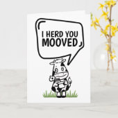 Carte J'Ai Entendu Que Vous Avez Déménagé Nouvelle Maiso (Fleur jaune)