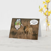 Carte J'ai envie d'un long déjeuner (Fleur jaune)