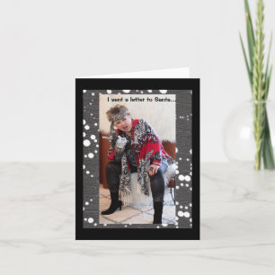 Carte J'ai envoyé une lettre au Père Noël pour un nouvea