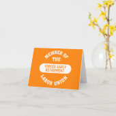 Carte J'ai été forcé de prendre une retraite anticipée (Fleur jaune)