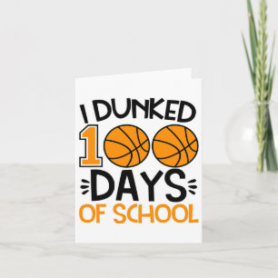 Carte J'Ai Fait 100 Jours De Sketll Joueur D'École Entra