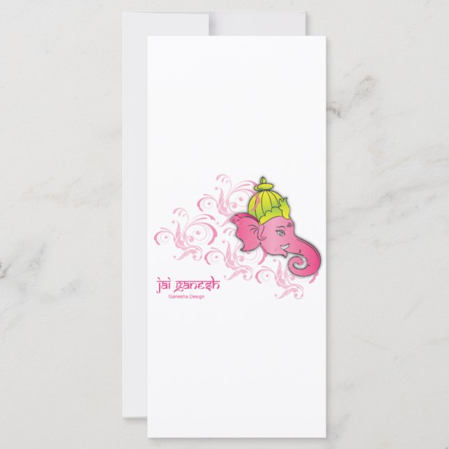 Carte Jai Ganesh Elephant Designs (Devant)