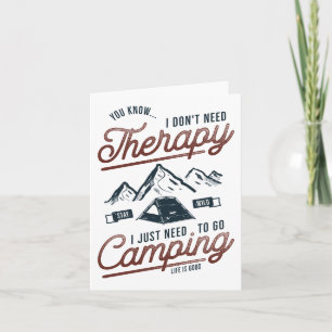 Carte J'ai juste besoin d'aller camper