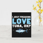 Carte J'Ai Juste Frappé L'Amour Drôle Amateur De Pêche A (Fleur jaune)