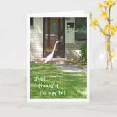 Carte J'ai juste pensé que je te dirais bonjour ! (Fleur jaune)