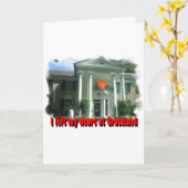 Carte J'Ai Laissé Mon Coeur À Graceland (Fleur jaune)