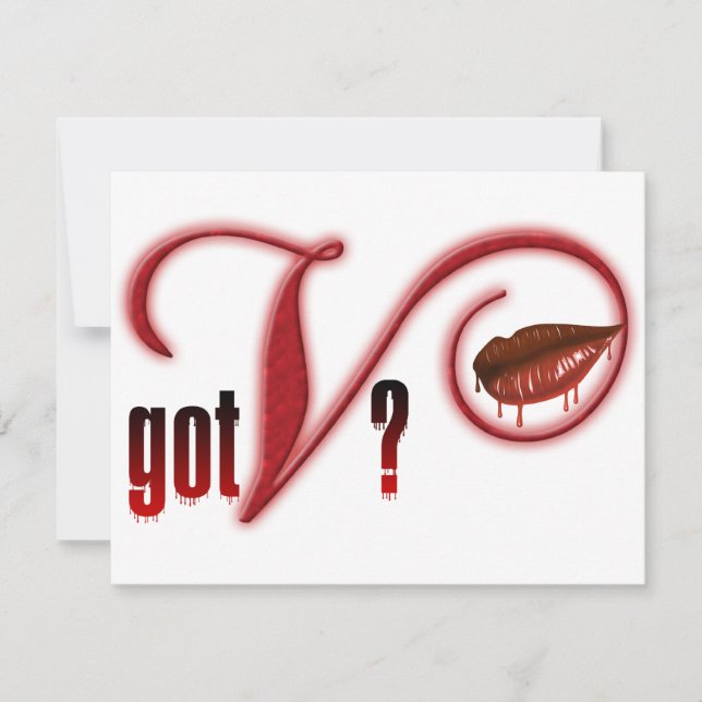 Carte J'Ai Le Sang Vampire (Devant)