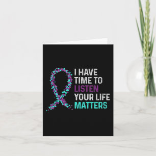 Carte J'Ai Le Temps D'Écouter L'Accusé De Suicide En San