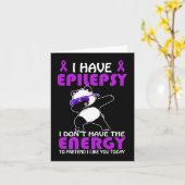 Carte J'ai l'épilepsie Ne fais pas semblant que je t'aim (Fleur jaune)