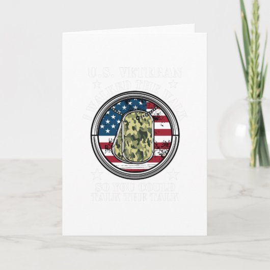 Carte J'ai Marché La Marche Militaire Vétéran Retraite (Devant)