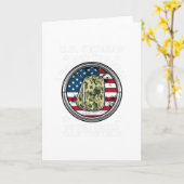 Carte J'ai Marché Le Vétéran Militaire à la Retraite (Fleur jaune)