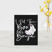 Carte J'Ai Mis Boo À Boujie Fun Costume D'Halloween Bouj (Fleur jaune)