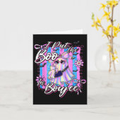 Carte J'Ai Mis Le Boo À Boujee Funny Leopard Boujie Ghos (Fleur jaune)