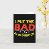Carte J'Ai Mis Le Mauvais Dans Badminton 6 (Fleur jaune)