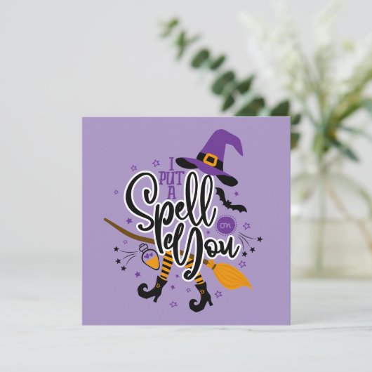 Carte J'ai mis un sort sur toi (Debout devant)
