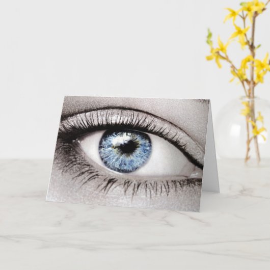 CARTE J'AI MON OEIL SUR VOUS/MES LÈVRES BIENTÔT JOLI ANN (Fleur jaune)