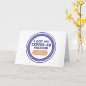 Carte J'Ai Mon Vaccin Convid-19 (Fleur jaune)