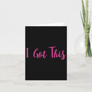 Carte J'Ai Obtenu Ce Cadeau Motivationnel