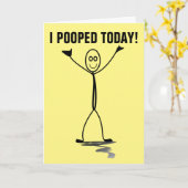 CARTE J'AI PASSÉ AUJOURD'HUI ! AMUSANT SUR LA COLLINE CA (Fleur jaune)