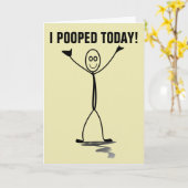 CARTE J'AI PASSÉ AUJOURD'HUI ! AMUSANT SUR LA COLLINE CA (Fleur jaune)