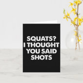 Carte J'Ai Pensé Que Vous Avez Dit Des Tirs (Fleur jaune)