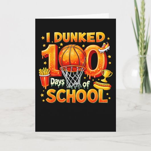 Carte J'AI PLONGÉ 100 Jours d'ÉCOLE (Devant)