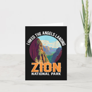 Carte J'Ai Randonné Les Anges Atterrissant Zion National