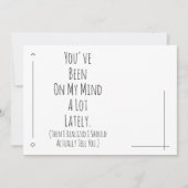 Carte J'Ai Réalisé Que Je Devrais Vous Dire Que Vous Ête (Devant)