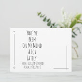 Carte J'Ai Réalisé Que Je Devrais Vous Dire Que Vous Ête (Debout devant)