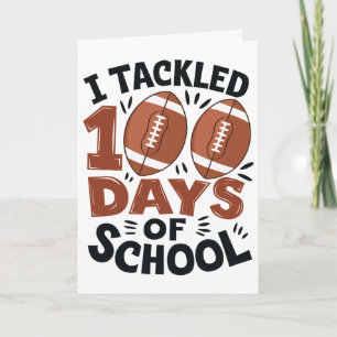 Carte J'ai relevé le défi de 100 jours d'école pour le 1