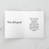 Carte J'ai survécu 2 ans à l'anniversaire de l'employé-e (Intérieur)