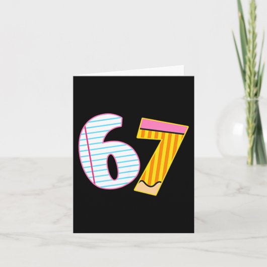 Carte J'ai survécu 67 jours d'école drôle mème enseignan (Devant)