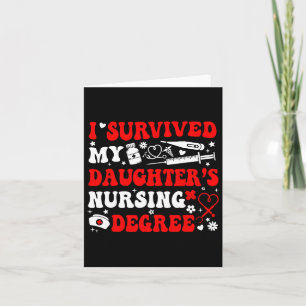 Carte J'ai survécu à mon diplôme en soins infirmiers de